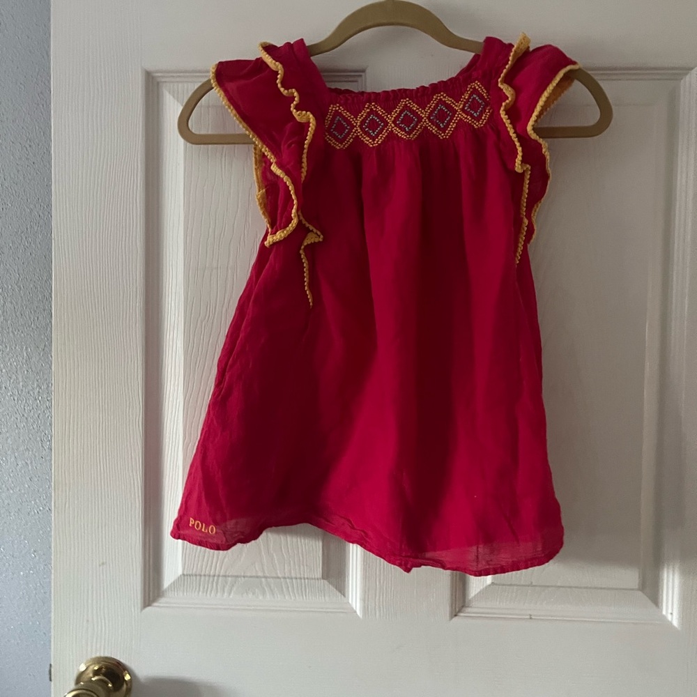 Polo by Ralph Lauren Pink and Yellow Dress